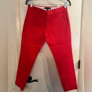 Banana Republic red Sloan skinny ankle pant